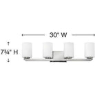 Hinkley - Kyra 4-Light Vanity Light - Lights Canada