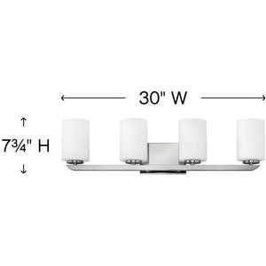 Hinkley - Kyra 4-Light Vanity Light - Lights Canada