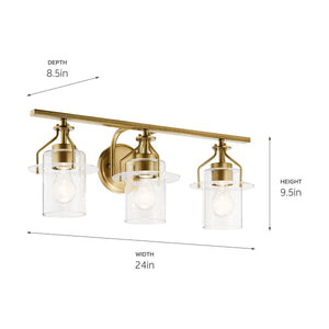 Kichler - Everett 34" 3-Light Vanity Light - Lights Canada