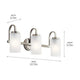 Kichler - Kichler Kennewick Vanity 3 Light - Lights Canada