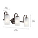 Kichler - Kichler Kennewick Vanity 3 Light - Lights Canada