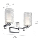 Kichler - Kichler Giarosa Vanity 2 Light - Lights Canada