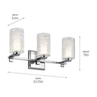Kichler - Kichler Giarosa Vanity 3 Light - Lights Canada