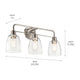 Kichler - Meller 24" 3-Light Vanity Light - Lights Canada