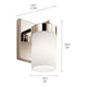 Kichler - Kichler Ciona Wall Sconce 1 Light - Lights Canada