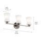 Kichler - Kichler Brianne Vanity 3 Light - Lights Canada