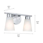 Kichler - Kichler Stamos Vanity 2 Light - Lights Canada