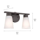 Kichler - Kichler Stamos Vanity 2 Light - Lights Canada