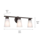 Kichler - Kichler Stamos Vanity 3 Light - Lights Canada