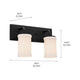 Kichler - Kichler Vetivene Vanity 2 Light - Lights Canada