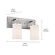 Kichler - Kichler Vetivene Vanity 2 Light - Lights Canada