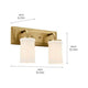 Kichler - Kichler Vetivene Vanity 2 Light - Lights Canada