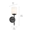 Kichler - Ali 1-Light Sconce - Lights Canada