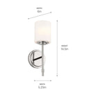 Kichler - Ali 1-Light Sconce - Lights Canada