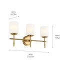 Kichler - Ali 3-Light Vanity Light - Lights Canada