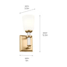 Kichler - Rosalind 1-Light Sconce - Lights Canada