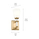 Kichler - Rosalind 1-Light Sconce - Lights Canada