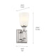 Kichler - Rosalind 1-Light Sconce - Lights Canada