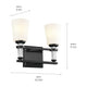 Kichler - Rosalind 2-Light Vanity Light - Lights Canada