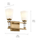 Kichler - Rosalind 2-Light Vanity Light - Lights Canada