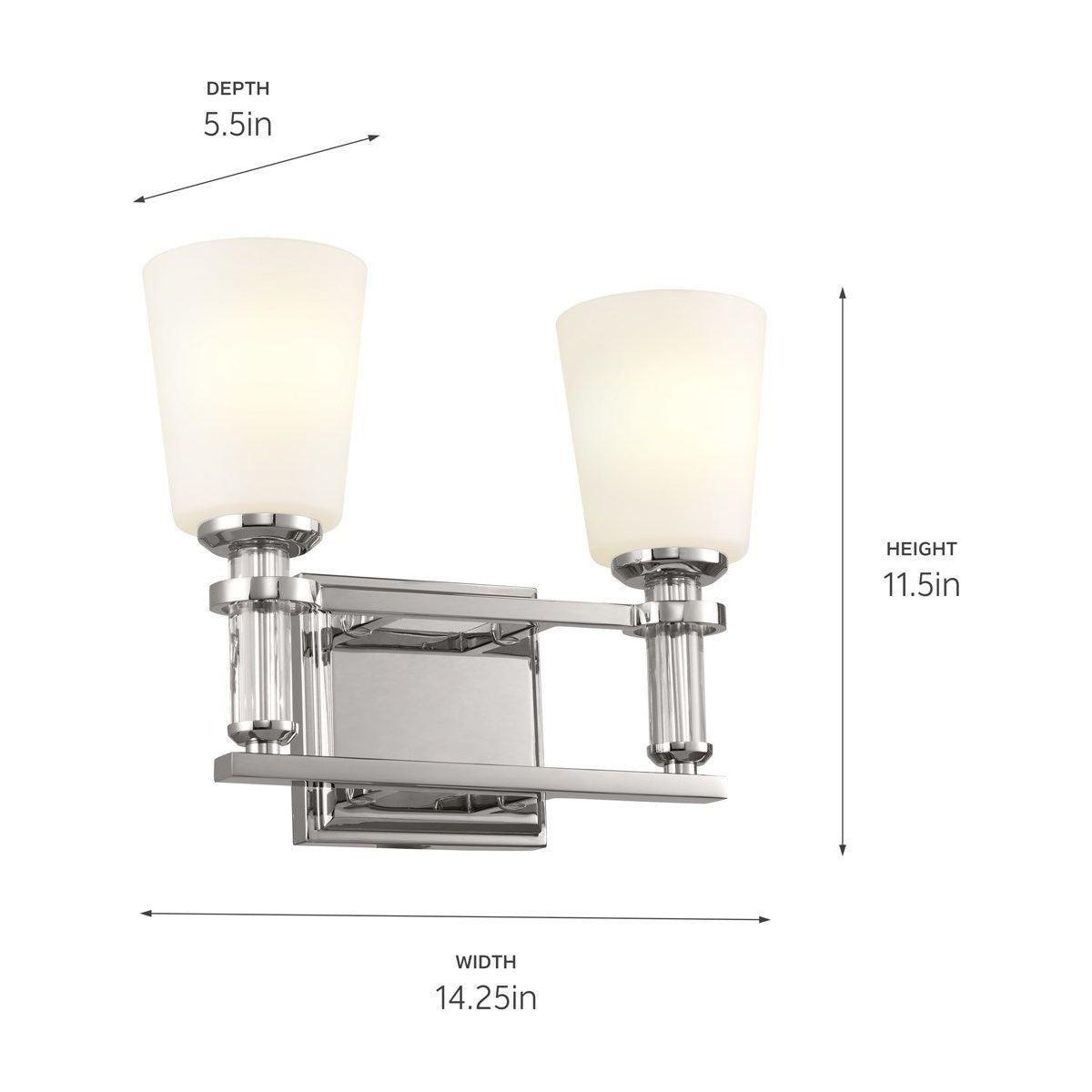 Kichler - Rosalind 2-Light Vanity Light - Lights Canada