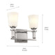 Kichler - Rosalind 2-Light Vanity Light - Lights Canada
