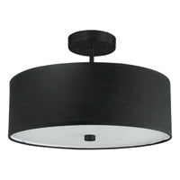Everly 3 Light 14.25 Inch Semi-Flush Mount