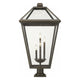Z-Lite - Talbot 4-Light Outdoor Pier Mount - Lights Canada
