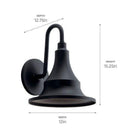 Kichler - Kichler Hampshire Medium Outdoor Wall Light - Lights Canada
