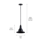 Kichler - Kichler Hampshire Outdoor Ceiling 1Lt - Lights Canada