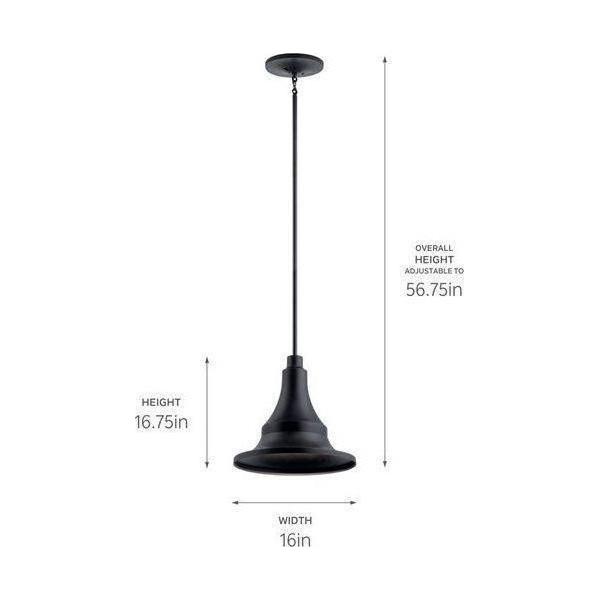 Kichler - Kichler Hampshire Outdoor Ceiling 1Lt - Lights Canada