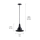 Kichler - Kichler Hampshire Outdoor Ceiling 1Lt - Lights Canada