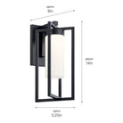 Kichler - Kichler Drega Small Outdoor Wall Light - Lights Canada