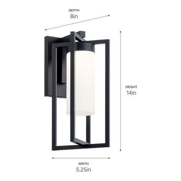 Kichler - Kichler Drega Small Outdoor Wall Light - Lights Canada