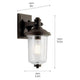 Kichler - Kichler Harmont Small Outdoor Wall Light - Lights Canada