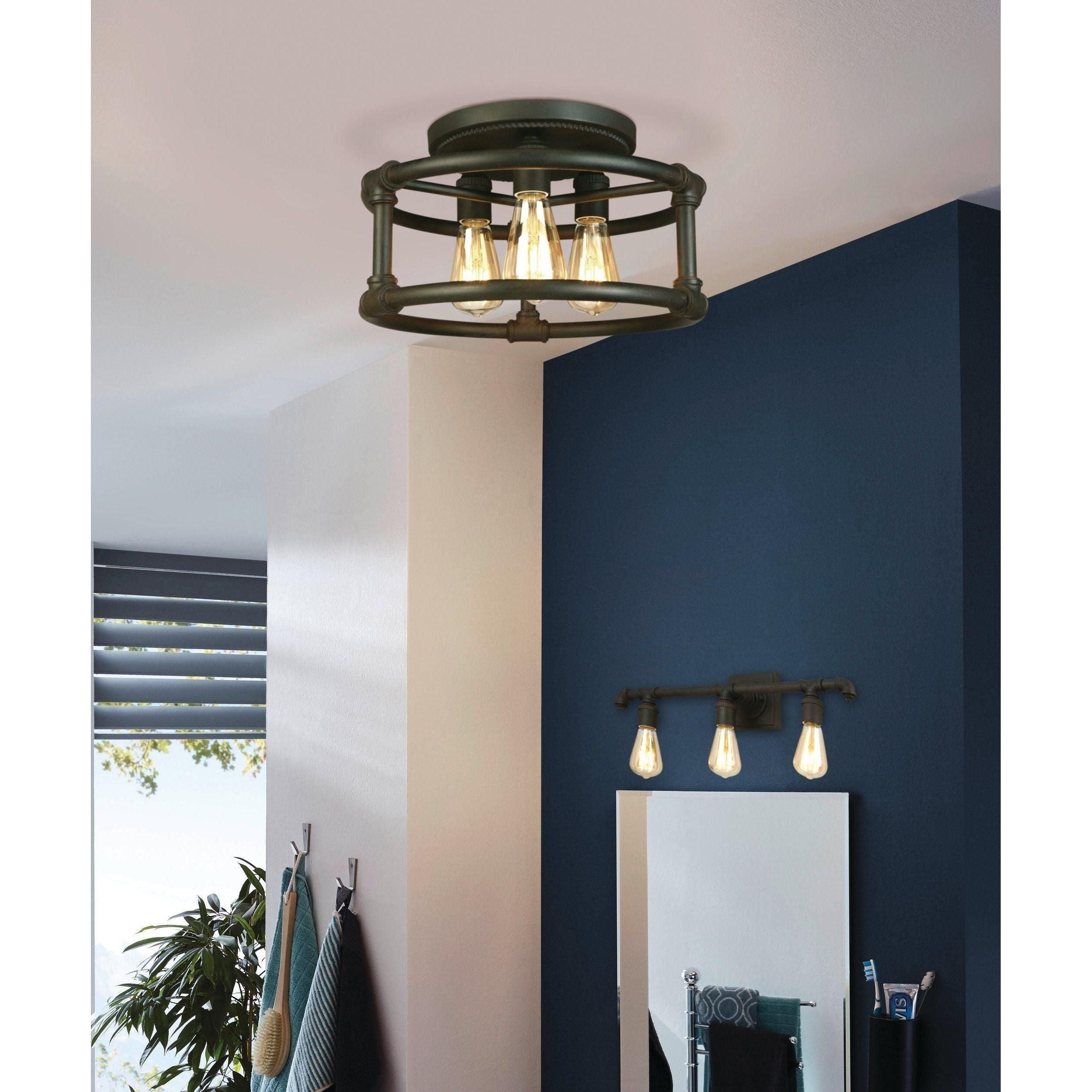 Eglo - Wymer Semi Flush Mount - Lights Canada