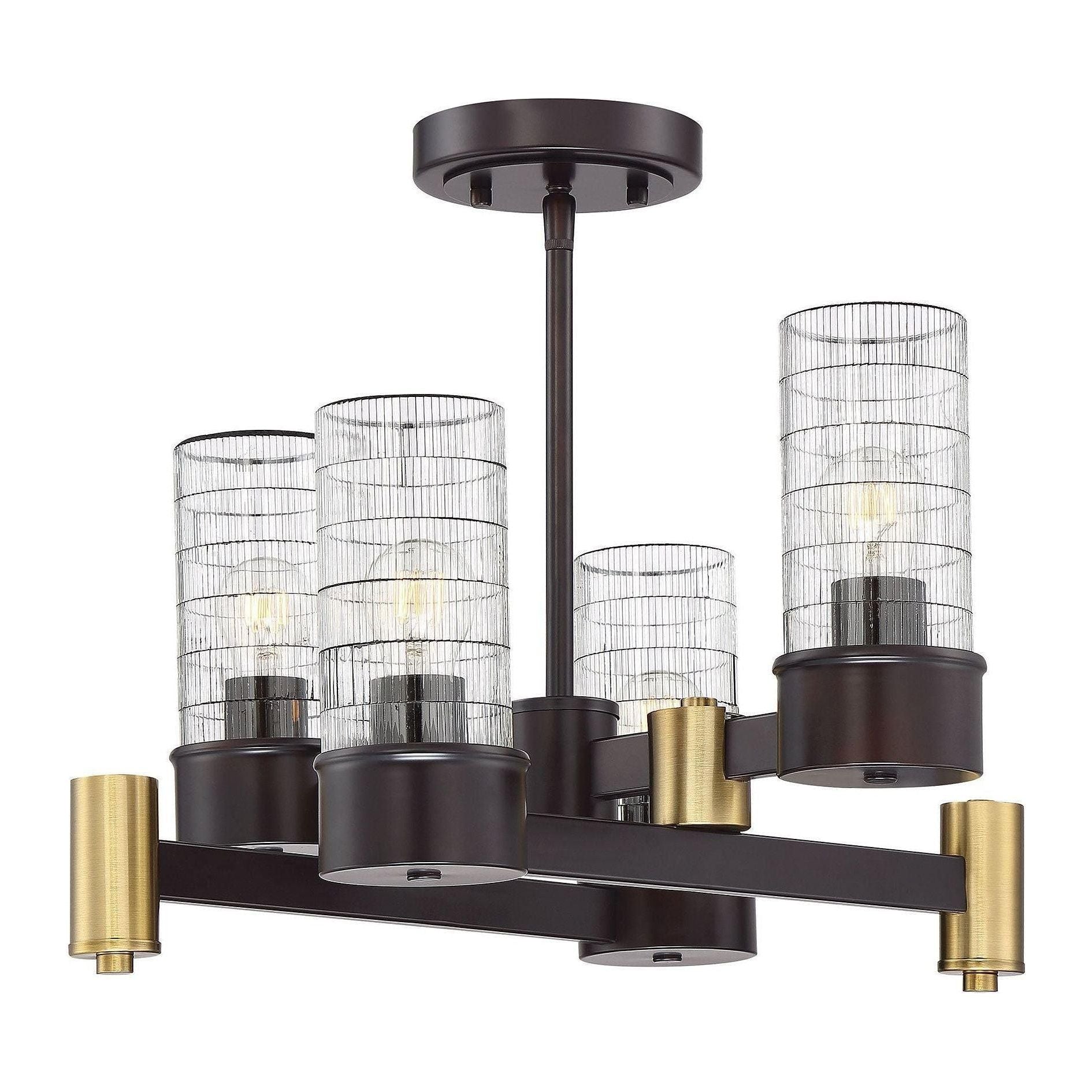 Savoy House - Bunker Semi Flush Mount - Lights Canada