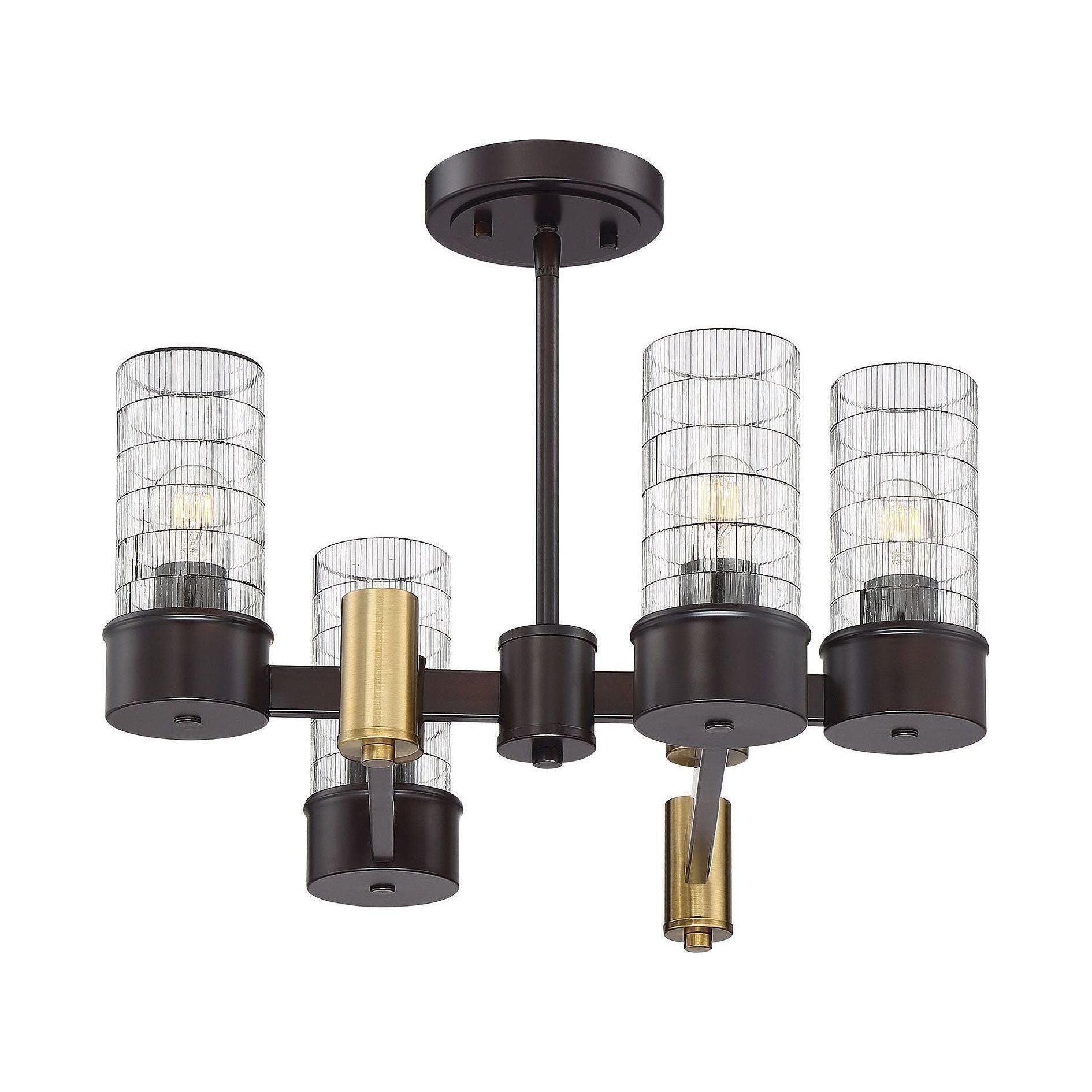 Savoy House - Bunker Semi Flush Mount - Lights Canada