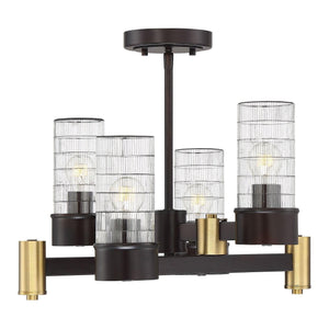 Savoy House - Bunker Semi Flush Mount - Lights Canada