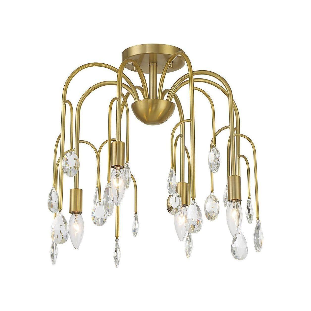 Savoy House - Anholt 4-Light Convertible Semi Flush / Pendant - Lights Canada