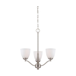 Satco - Patton 3-Light Chandelier (Arms Up) - Lights Canada
