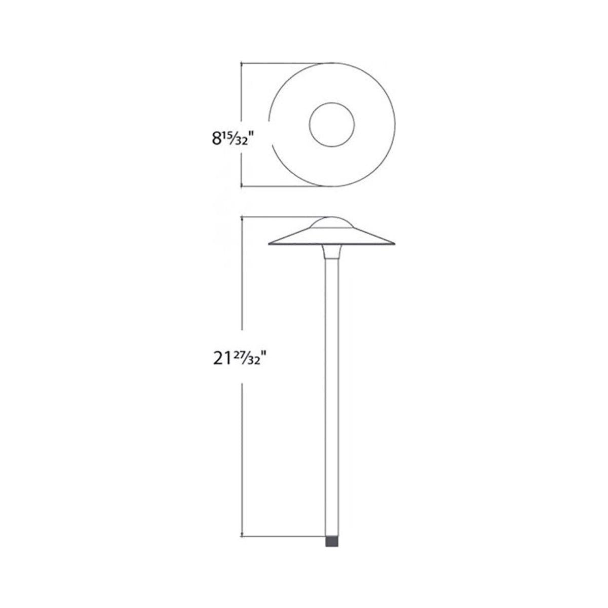 WAC Lighting - Canopy LED 12V Path and Area Light with 8.5" Round Cap - Lights Canada