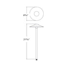 WAC Lighting - Canopy LED 12V Path and Area Light with 8.5" Round Cap - Lights Canada