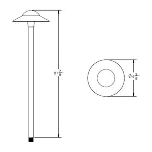 WAC Lighting - Canopy LED 12V Path and Area Light with 6.5" Round Cap - Lights Canada