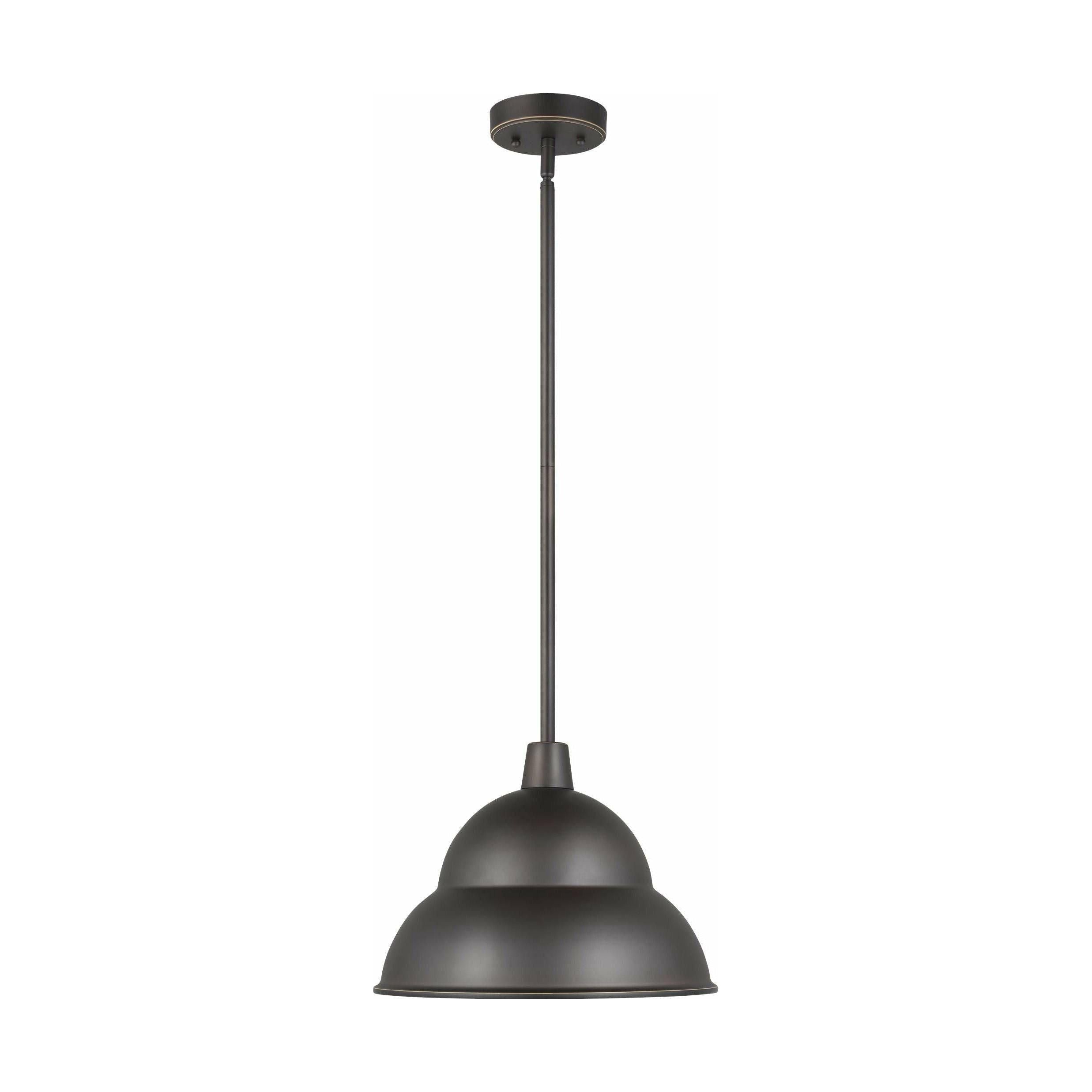 Generation Lighting - Barn Light 1-Light Outdoor Pendant (with Bulb) - Lights Canada