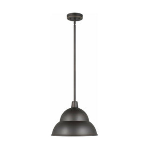 Generation Lighting - Barn Light 1-Light Outdoor Pendant (with Bulb) - Lights Canada