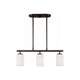 Generation Lighting - Oslo 3-Light Linear Suspension - Lights Canada