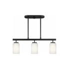 Generation Lighting - Oslo 3-Light Linear Suspension (with Bulbs) - Lights Canada