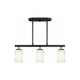 Generation Lighting - Oslo 3-Light Linear Suspension (with Bulbs) - Lights Canada
