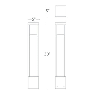 WAC Lighting - Tower LED 12V Bollard Light - Lights Canada